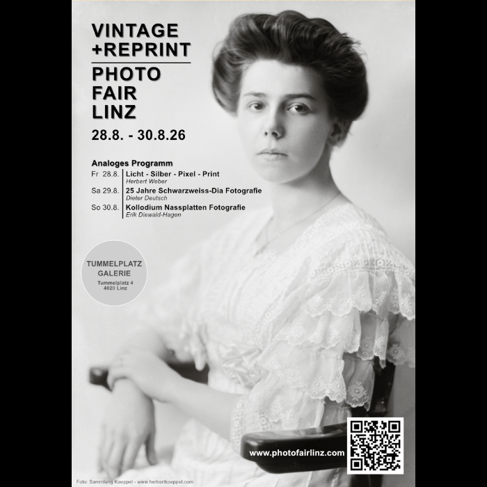 Vintage + Reprints + Vorträge | Photo Fair Linz 28.8. - 30.8.206