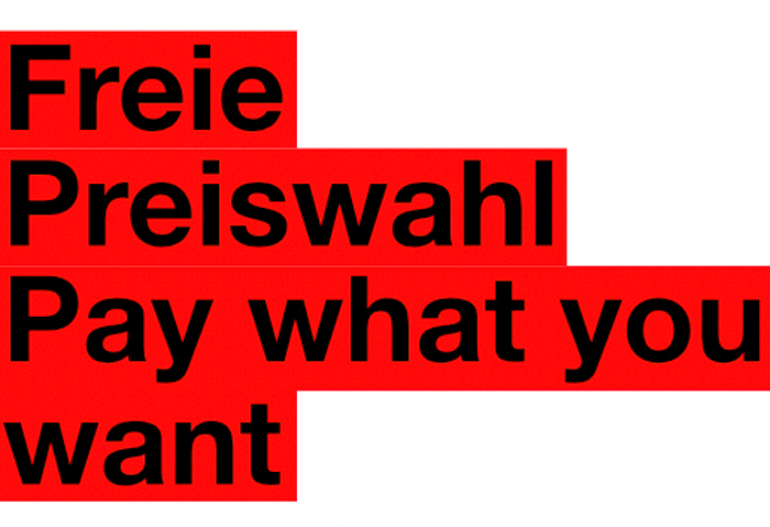 Freie Preiswahl - Pay what you want...