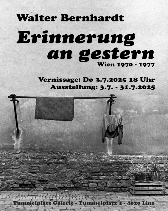 



Ausstellung
Günter Berger

24.4.2025 - 22.5.2025
Andreas Buhr

29.05.2025 - 26.6.2025